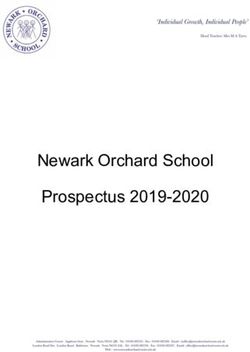 Newark Orchard School Prospectus 2019-2020 - "Individual Growth, Individual People"