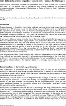 Alan Bollard: Economic impacts of seismic risk - lessons for Wellington - Bank for International ...