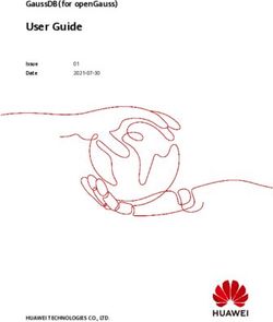 User Guide GaussDB(for openGauss) - HUAWEI TECHNOLOGIES CO., LTD - Issue Date - Huawei Cloud