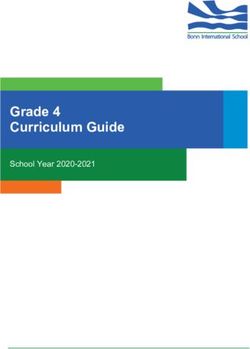 Grade 4 Curriculum Guide - School Year 2020-2021 - Bonn International School