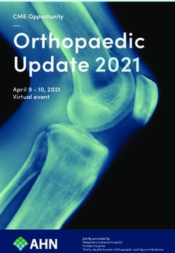 Orthopaedic Update 2021 - CME Opportunity April 9 - 10, 2021 Virtual event - Allegheny Health Network CME