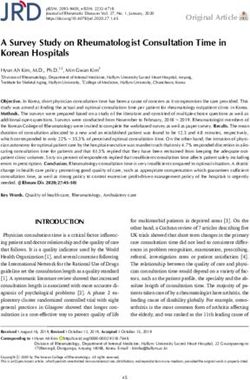 A Survey Study on Rheumatologist Consultation Time in Korean Hospitals