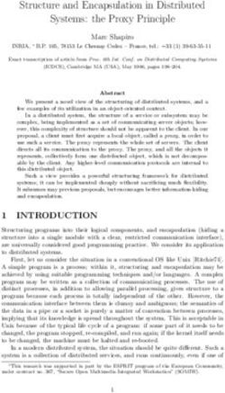 Structure and Encapsulation in Distributed Systems: the Proxy Principle