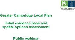 Greater Cambridge Local Plan Initial evidence base and spatial options assessment Public webinar