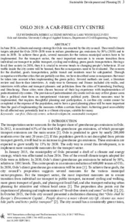 OSLO 2019: A CAR-FREE CITY CENTRE - WIT Press