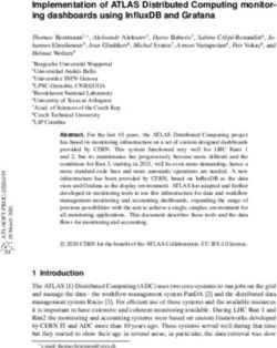 Implementation of ATLAS Distributed Computing monitoring dashboards using InfluxDB and Grafana - CERN ...