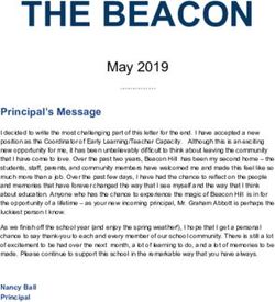 THE BEACON May 2019 - Beacon Hill Public School