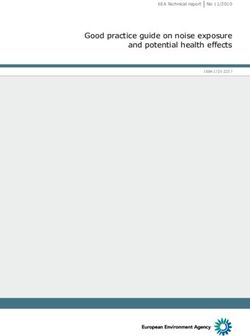 Good practice guide on noise exposure and potential health effects - EEA Technical report No 11/2010