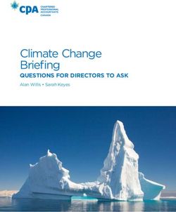 Climate Change Briefi ng - QUESTIONS FOR DIRECTORS TO ASK Alan Willis Sarah Keyes