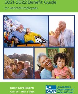 2021-2022 Benefit Guide - for Retired Employees - Open Enrollment: LADWP.com