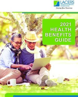 HEALTH BENEFITS GUIDE 2021 - LACERS