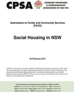 Social Housing in NSW - (FACS) Submission to Family and Community Services