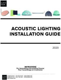 ACOUSTIC LIGHTING INSTALLATION GUIDE - 2020 INSTRUCTIONS - Luxxbox