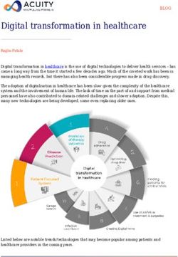 Digital transformation in healthcare - Acuity Knowledge Partners