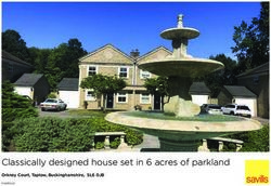 Classically designed house set in 6 acres of parkland - Orkney Court, Taplow, Buckinghamshire, SL6 0JB - Savills