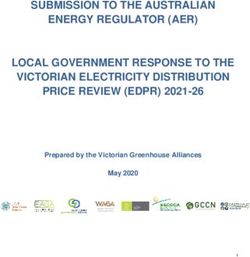 SUBMISSION TO THE AUSTRALIAN ENERGY REGULATOR (AER) LOCAL GOVERNMENT RESPONSE TO THE VICTORIAN ELECTRICITY DISTRIBUTION PRICE REVIEW (EDPR) ...