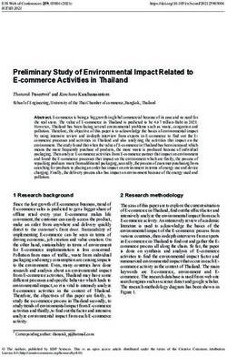 Preliminary Study of Environmental Impact Related to E-commerce Activities in Thailand