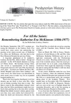 FOR ALL THE SAINTS: REMEMBERING KATHERINE EVA MCKINNON (1886-1977) - THE PRESBYTERIAN ...