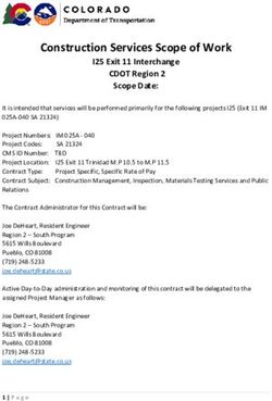 Construction Services Scope of Work - I25 Exit 11 Interchange CDOT Region 2 Scope Date: Colorado Department ...