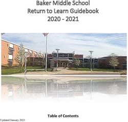 Baker Middle School Return to Learn Guidebook 2020 2021