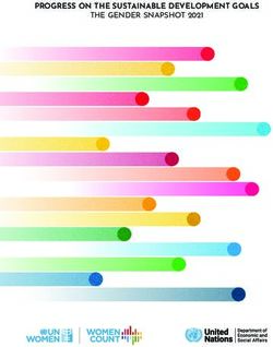 PROGRESS ON THE SUSTAINABLE DEVELOPMENT GOALS - THE GENDER SNAPSHOT 2021