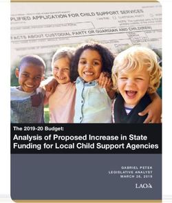 Analysis of Proposed Increase in State Funding for Local Child Support Agencies - The 2019-20 Budget