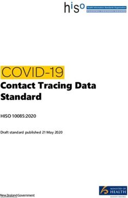 Contact Tracing Data Standard - HISO 10085:2020 Draft standard published 21 May 2020