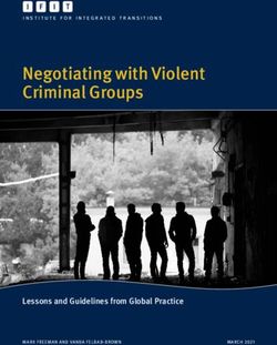 Negotiating with Violent Criminal Groups - Lessons and Guidelines from Global Practice - Institute for ...