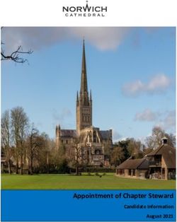 Appointment of Chapter Steward - Candidate Information August 2021 - Norwich Cathedral