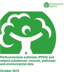Perfluorooctane sulfonate (PFOS) and related substances: sources, pathways and environmental data October 2019
