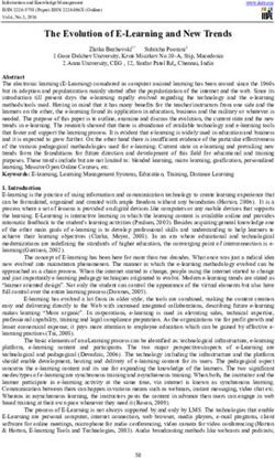 The Evolution of E-Learning and New Trends