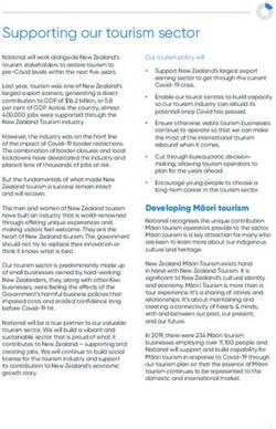 Supporting our tourism sector - cloudfront.net