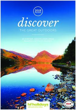 Discover THE GREAT OUTDOORS - 2018 BRITAIN, EUROPE & WORLDWIDE WALKING & OUTDOOR HOLIDAYS - HF Holidays