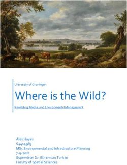 Where is the Wild? Alex Hayes - S4414985 University of Groningen Rewilding, Media, and Environmental Management - Student Theses Faculty Spatial ...