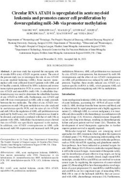 Circular RNA ATAD1 is upregulated in acute myeloid leukemia and promotes cancer cell proliferation by downregulating miR 34b via promoter methylation