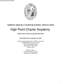 High Point Charter Academy - NORTH CAROLINA CHARTER SCHOOL APPLICATION - NC DPI