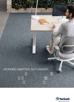 IMPROVING WORKPLACE HEALTH & WELLBEING THROUGH EFFECTIVE DESIGN - WORKING SMARTER, NOT HARDER