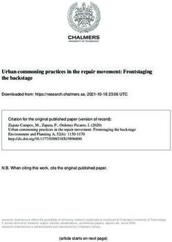 Urban commoning practices in the repair movement: Frontstaging the backstage