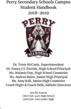 Perry Secondary Schools Campus Student Handbook 2018-2019