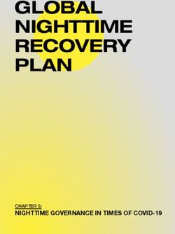 GLOBAL NIGHTTIME RECOVERY PLAN - NIGHTTIME GOVERNANCE IN TIMES OF COVID-19 CHAPTER 5: Live DMA