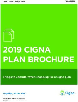 2019 CIGNA PLAN BROCHURE - Things to consider when shopping for a Cigna plan - TENNESSEE