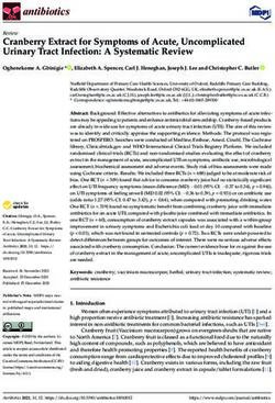 Cranberry Extract for Symptoms of Acute, Uncomplicated Urinary Tract Infection: A Systematic Review - MDPI