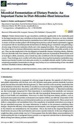Microbial Fermentation of Dietary Protein: An Important Factor in Diet-Microbe-Host Interaction - MDPI