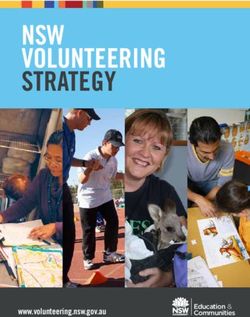 NSW VOLUNTEERING STRATEGY - www.volunteering.nsw.gov.au Education & Communities - Palliative Care NSW