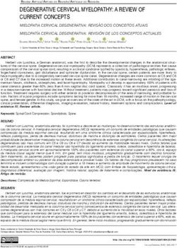 DEGENERATIVE CERVICAL MYELOPATHY: A REVIEW OF CURRENT CONCEPTS - SciELO
