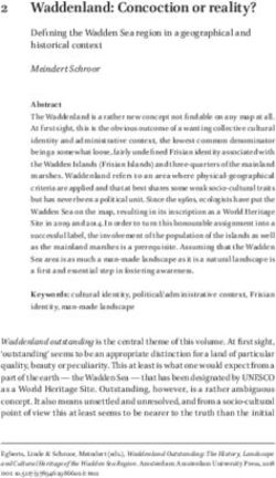 2 Waddenland: Concoction or reality? - Defining the Wadden Sea region in a geographical and historical context - De Gruyter