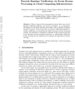 Towards Runtime Verification via Event Stream Processing in Cloud Computing Infrastructures