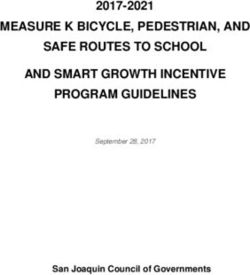 MEASURE K BICYCLE, PEDESTRIAN, AND SAFE ROUTES TO SCHOOL AND SMART GROWTH INCENTIVE PROGRAM GUIDELINES 2017-2021 - San Joaquin Council of ...