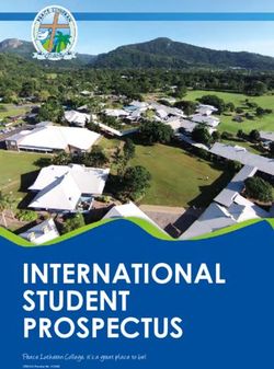 INTERNATIONAL STUDENT PROSPECTUS - Peace Lutheran College, it's a great place to be!