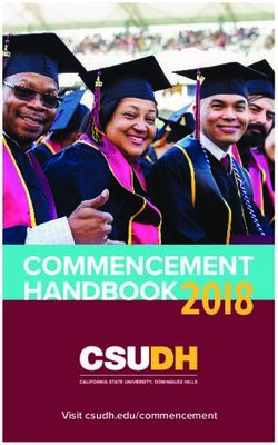 HANDBOOK 20I8 COMMENCEMENT - Visit csudh.edu/commencement - California State University ...